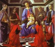 Sandro Botticelli Madonna and Child with Six Saints painting